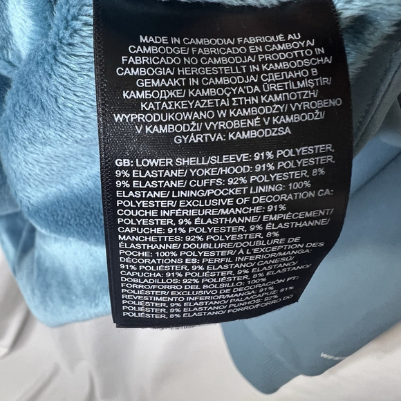 The North Face Women's Sz 3X Shelbe Raschel Fleece Hooded Jacket Algae Blue - Picture 10 of 13